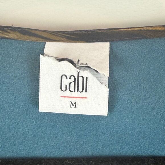 Cabi Pirouette Dress Women Medium Multi Floral Chiffon Ruffle Hem Bloom Bohemian - Picture 5 of 9